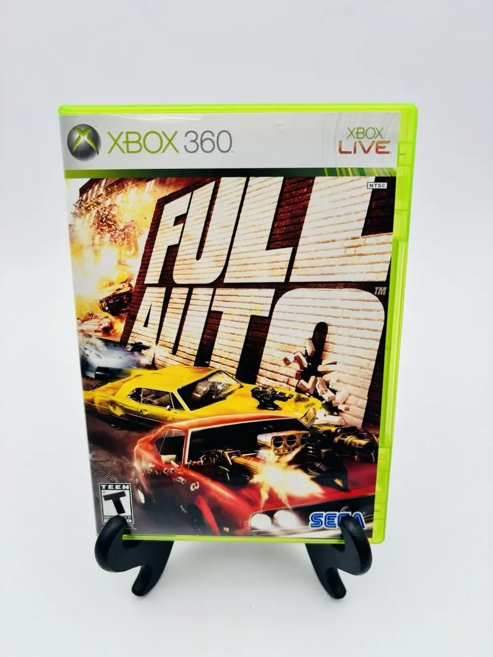Full Auto (Microsoft Xbox 360, 2006) Complete Tested CIB Sega Car Racing X360